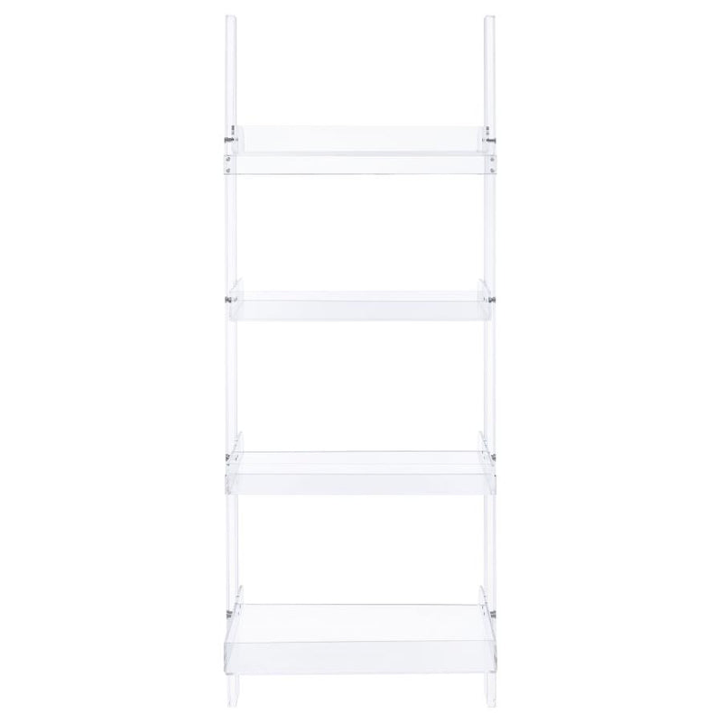The Lucent 4-Tier Acrylic Ladder Shelf by James Gareth Designs