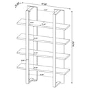 The Elston Modern 4-Shelf Bookcase by Clayson Design