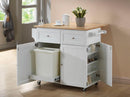 The Harrow Farmhouse Mobile Kitchen Cart by Relani Family Furniture