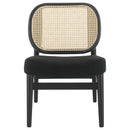 The Elira Cane Back Lounge Chair by Clayson Design