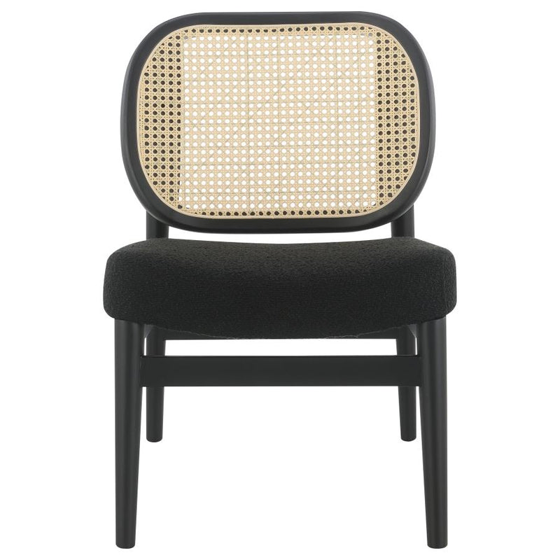 The Elira Cane Back Lounge Chair by Clayson Design