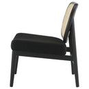 The Elira Cane Back Lounge Chair by Clayson Design