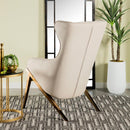 The Ellis High-Back Wing Accent Chair by Clayson Design