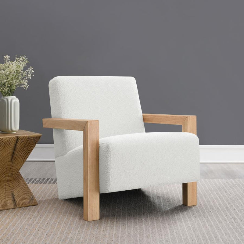 The Elowen Faux Fur Lounge Chair by Clayson Design