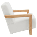 The Elowen Faux Fur Lounge Chair by Clayson Design
