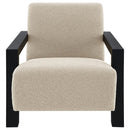 The Elowen Faux Fur Lounge Chair by Clayson Design