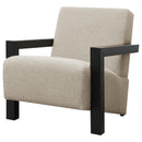 The Elowen Faux Fur Lounge Chair by Clayson Design