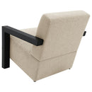 The Elowen Faux Fur Lounge Chair by Clayson Design