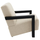 The Elowen Faux Fur Lounge Chair by Clayson Design