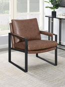 The Monroe Industrial Accent Chair by Clayson Design