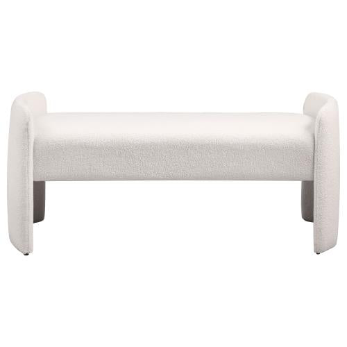 The Elowen Contemporary Bouclé Bench by Clayson Design