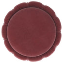 The Liora Round Velvet Ottoman by James Gareth Designs