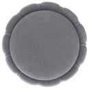 The Liora Round Velvet Ottoman by James Gareth Designs