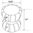 The Liora Round Velvet Ottoman by James Gareth Designs