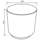 The Elowen Plush Round Ottoman by Clayson design