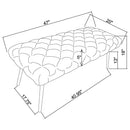 The Sorin Modern Classic Tufted Bench by Clayson Design