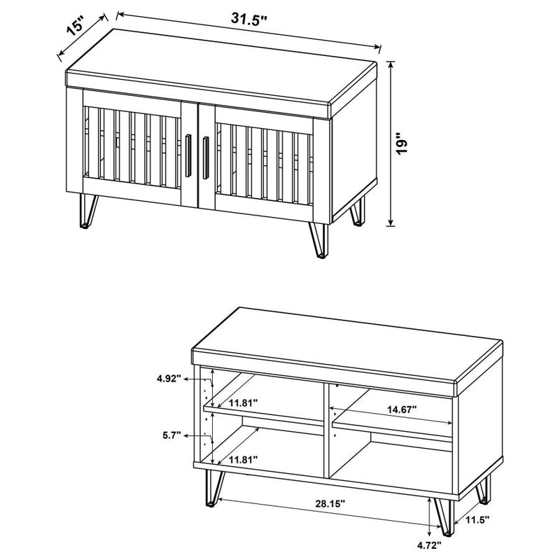Brixton Padded Storage Bench by Clayson Design