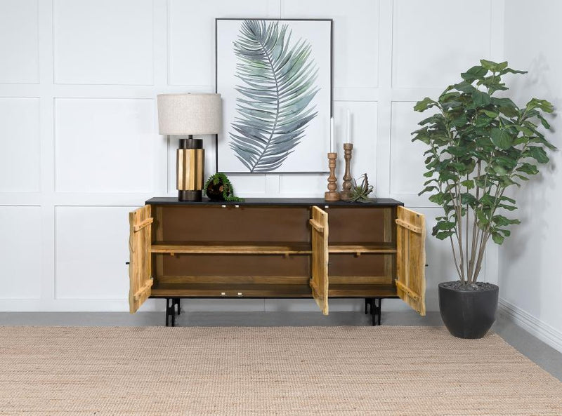 Aminah Carved Wood Accent Cabinet by Relani Family Furniture