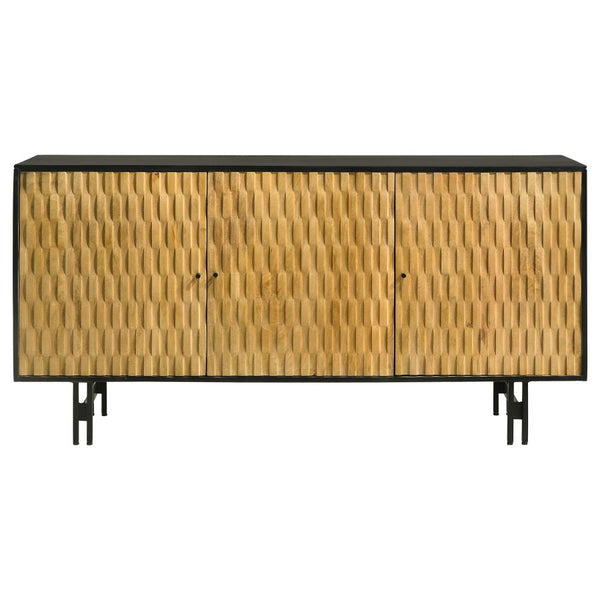Aminah Carved Wood Accent Cabinet by Relani Family Furniture