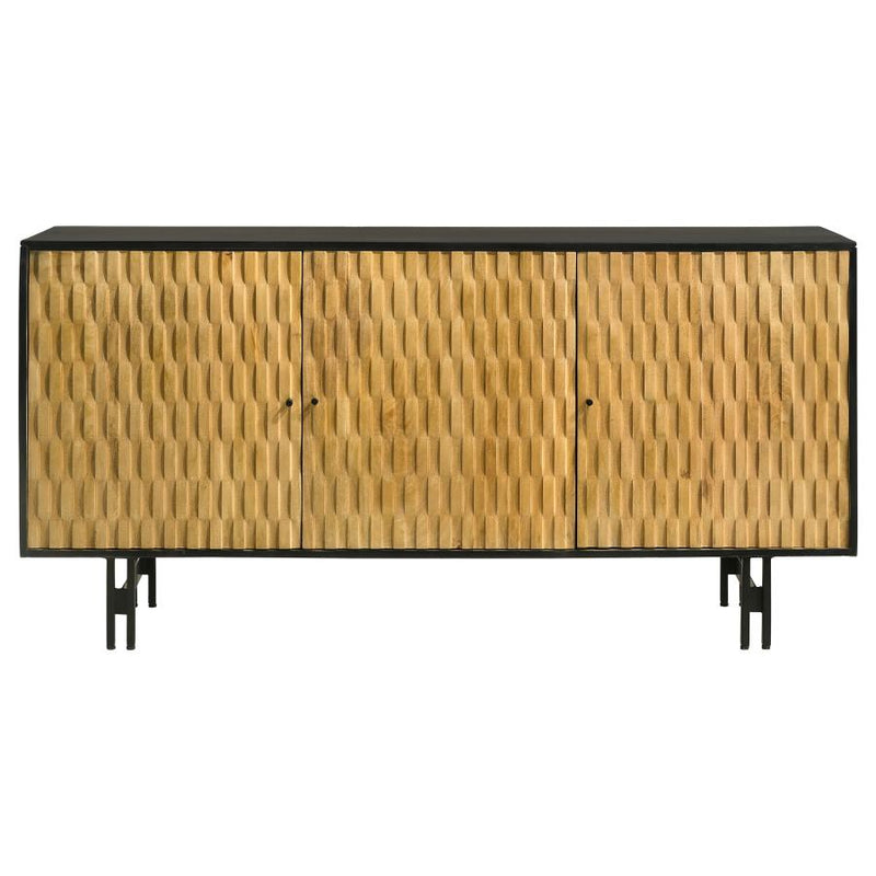 Aminah Carved Wood Accent Cabinet by Relani Family Furniture