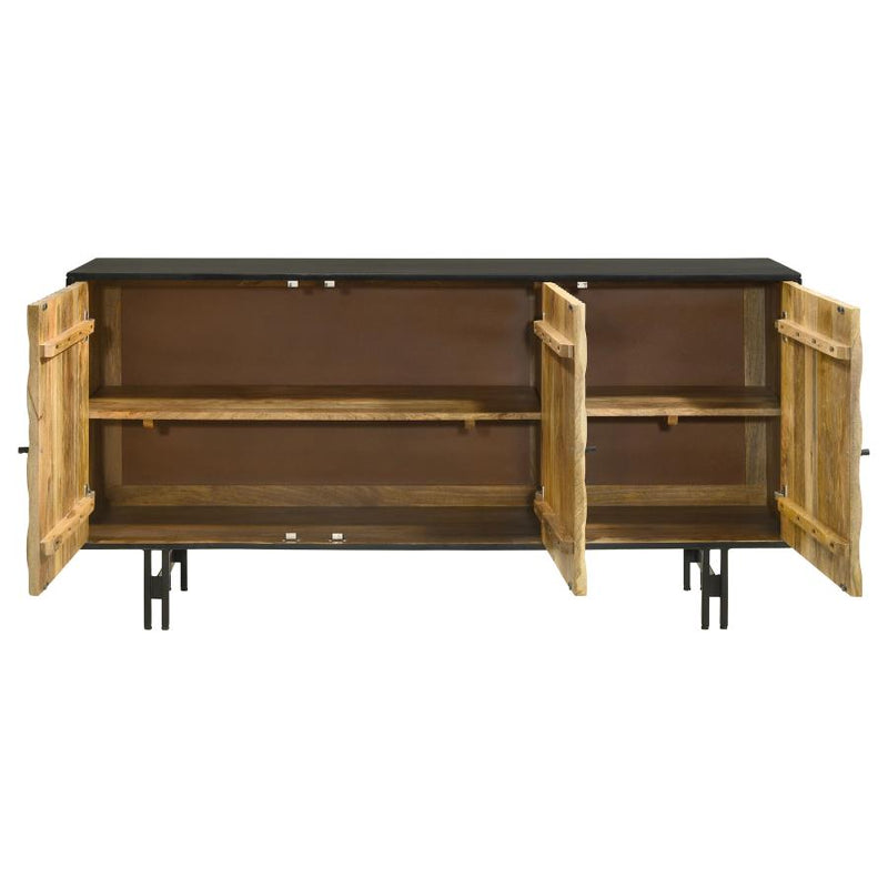 Aminah Carved Wood Accent Cabinet by Relani Family Furniture