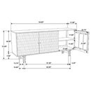 Aminah Carved Wood Accent Cabinet by Relani Family Furniture