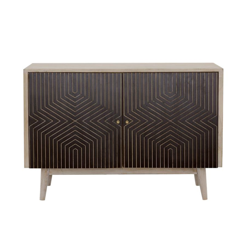 Ixora Mid-Century Modern 2-Door Accent Cabinet by Relani Family Furniture