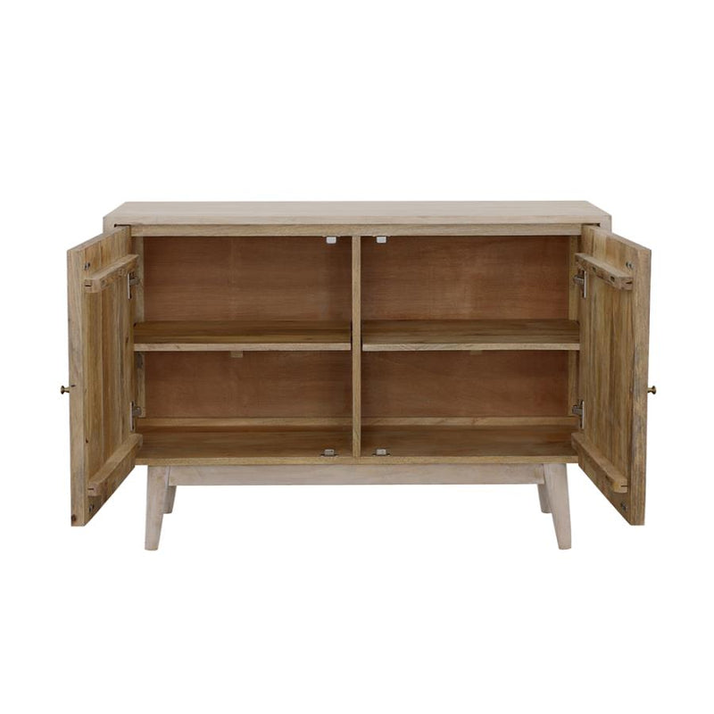 Ixora Mid-Century Modern 2-Door Accent Cabinet by Relani Family Furniture
