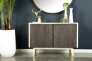 Ixora Mid-Century Modern 2-Door Accent Cabinet by Relani Family Furniture