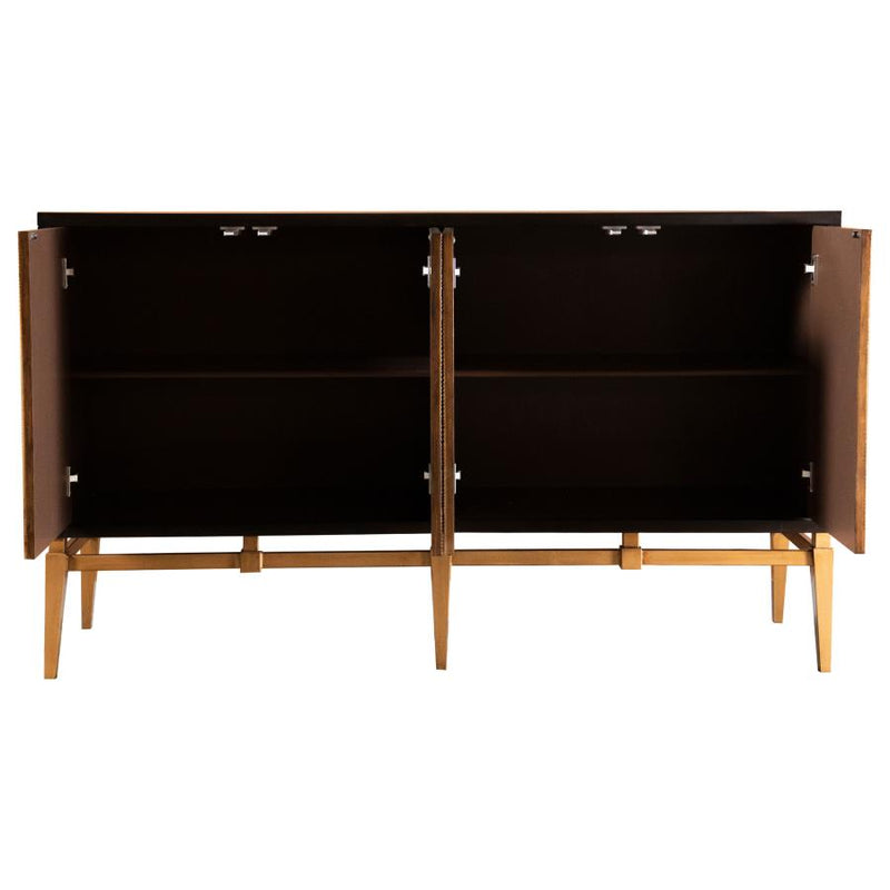 The Calandra Sunburst Parquet Storage Cabinet by Relani Family Furniture