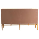 The Calandra Sunburst Parquet Storage Cabinet by Relani Family Furniture