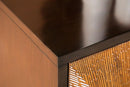 The Calandra Sunburst Parquet Storage Cabinet by Relani Family Furniture