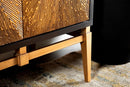 The Calandra Sunburst Parquet Storage Cabinet by Relani Family Furniture