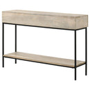 The Hollis Whitewashed Entry Console Table by Relani Family Furniture
