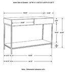 The Hollis Whitewashed Entry Console Table by Relani Family Furniture