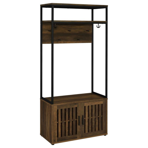 Quincy Rustic Entryway Hall Tree with Storage by Relani Family Furniture