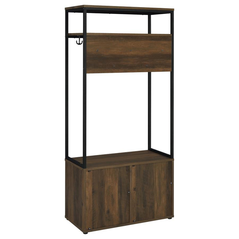 Quincy Rustic Entryway Hall Tree with Storage by Relani Family Furniture