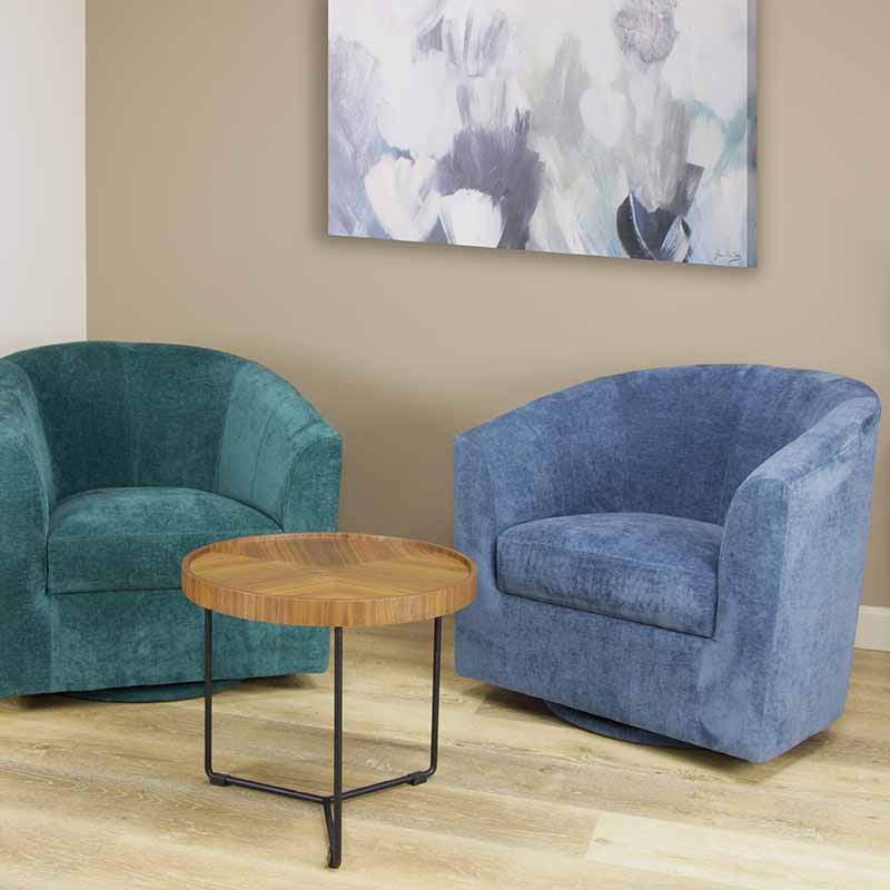 The Radley Modern Swivel Chair by Clayson Design