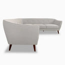 The Solaro Sculpted Velvet Sectional by Clayson Design