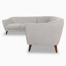 The Solaro Sculpted Velvet Sectional by Clayson Design