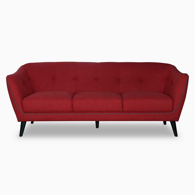 The Solaro Velvet Curve Sofa by Clayson Design