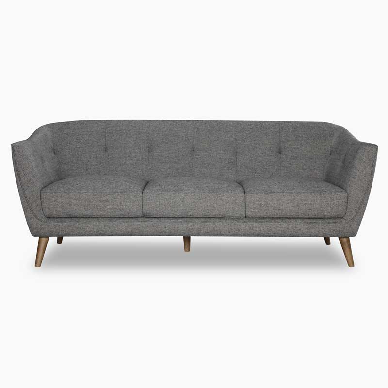 The Solaro Velvet Curve Sofa by Clayson Design