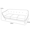 The Solaro Velvet Curve Sofa by Clayson Design