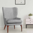 The Wells Modern Wingback Chair by Clayson Design