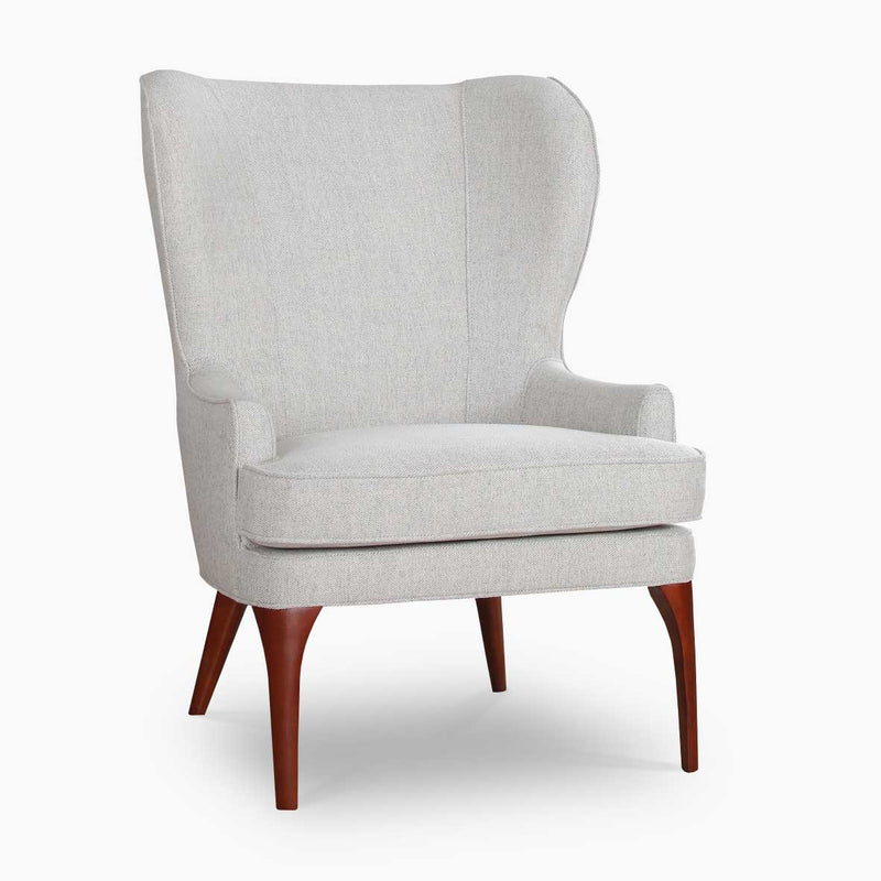 The Wells Modern Wingback Chair by Clayson Design
