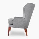 The Wells Modern Wingback Chair by Clayson Design