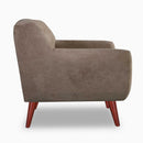 The Lyra Button-Back Lounge Chair by Clayson Design
