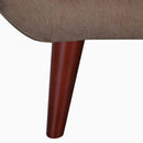 The Lyra Button-Back Lounge Chair by Clayson Design