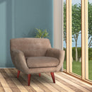 The Lyra Button-Back Lounge Chair by Clayson Design