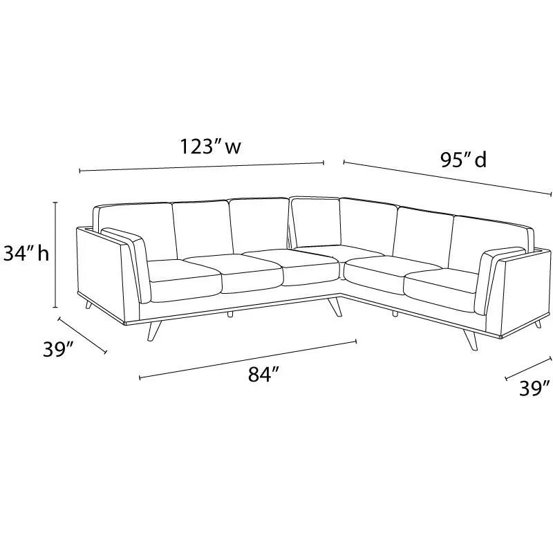 The Westwood Cloud Comfort Sectional by Clayson Design